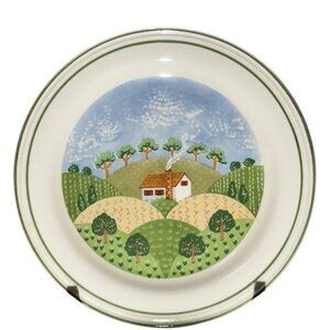 Sangostone Country Cottage Dinner Plates 10.5" Dia. Set Of Four